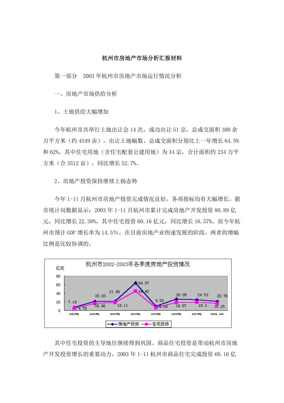 杭州市房地产市场运行情况分析doc19_第1页