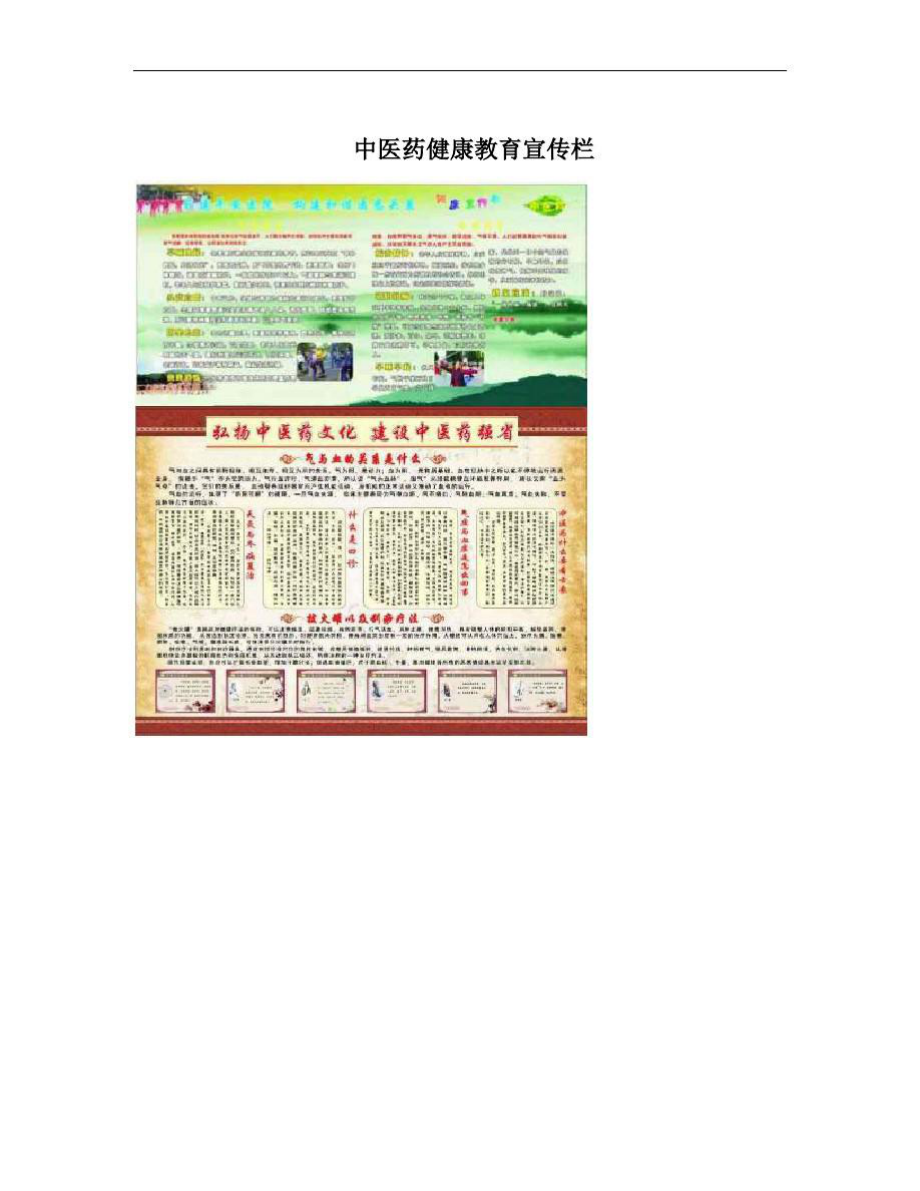 中医药健康教育宣传栏_第1页