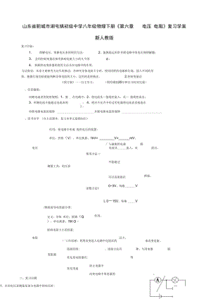 《第六章電壓電阻》復(fù)習(xí)學(xué)案