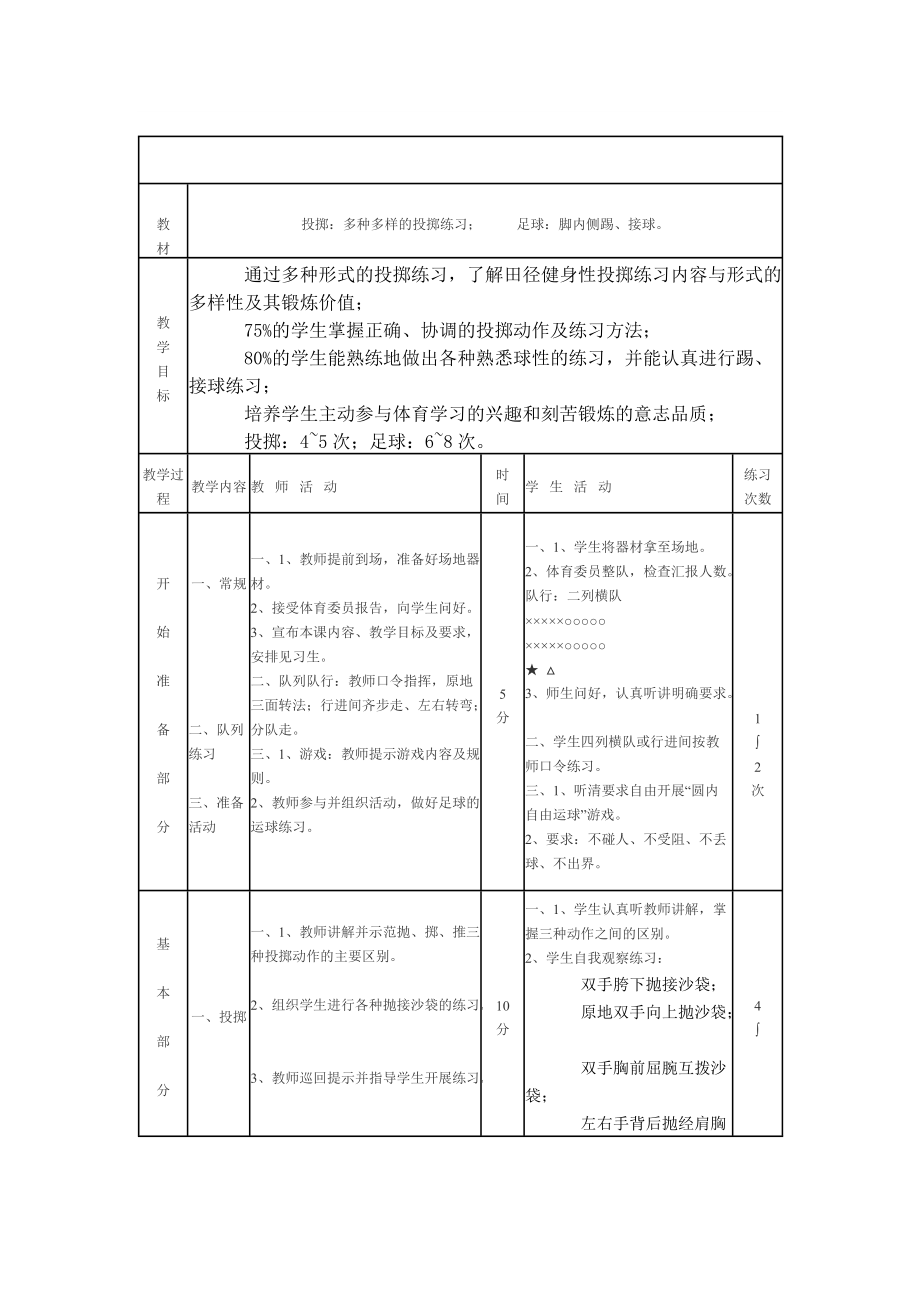 投擲：多種多樣的投擲練習(xí)；_第1頁