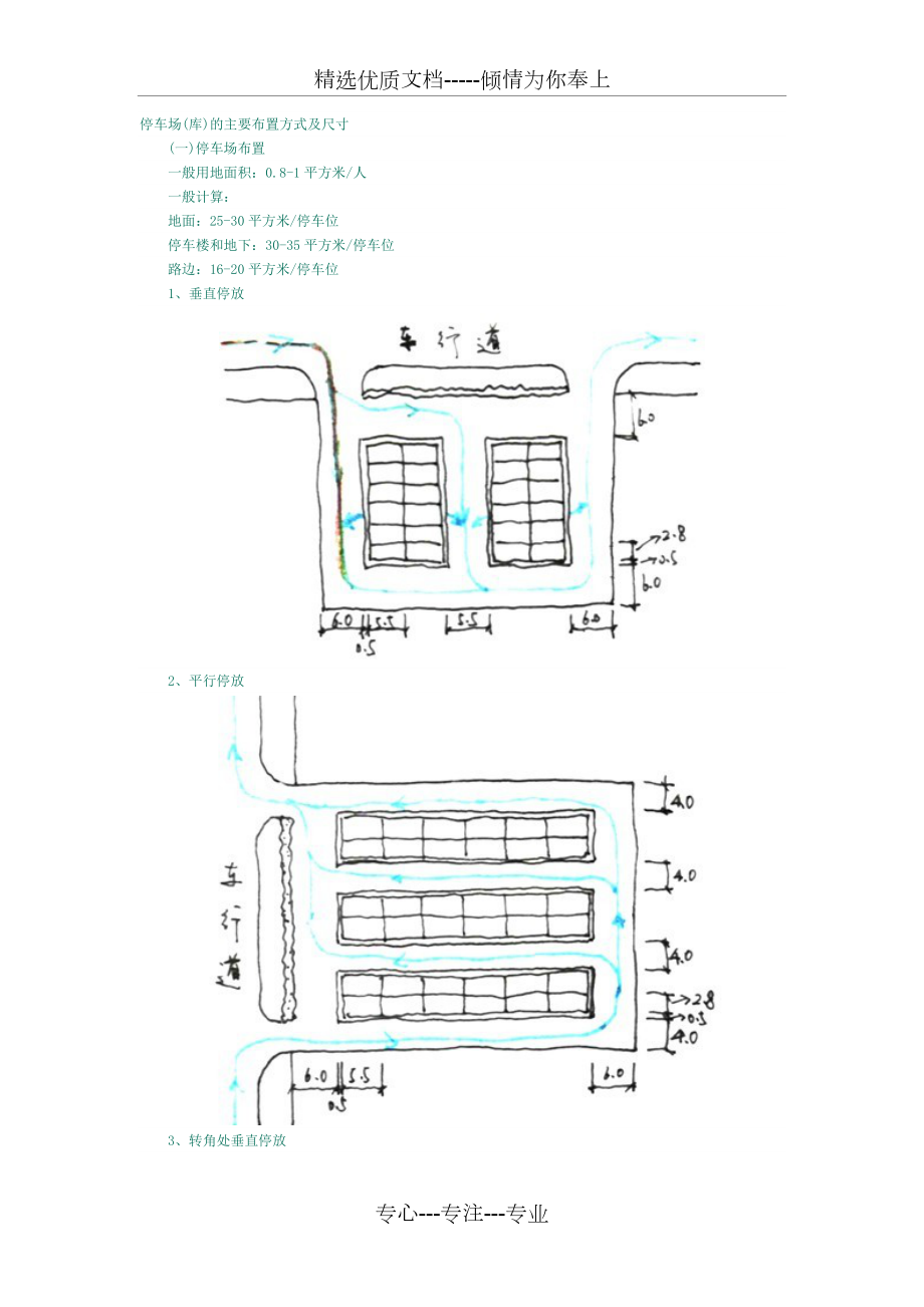 停车场(库)的主要布置方式及尺寸(共4页)_第1页