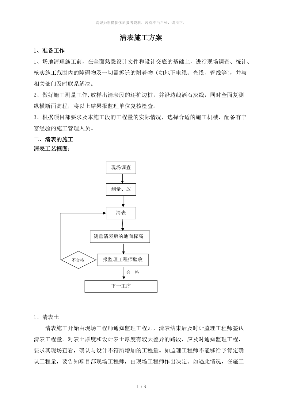 清表施工方案_第1页