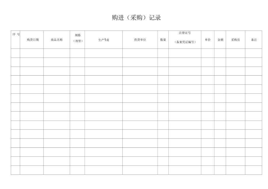 qmst-qr-005购进采购记录_第1页