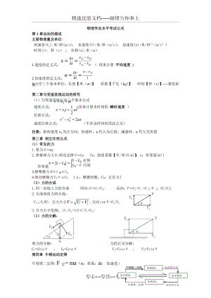 高二学业水平考试物理公式总结(共3页)