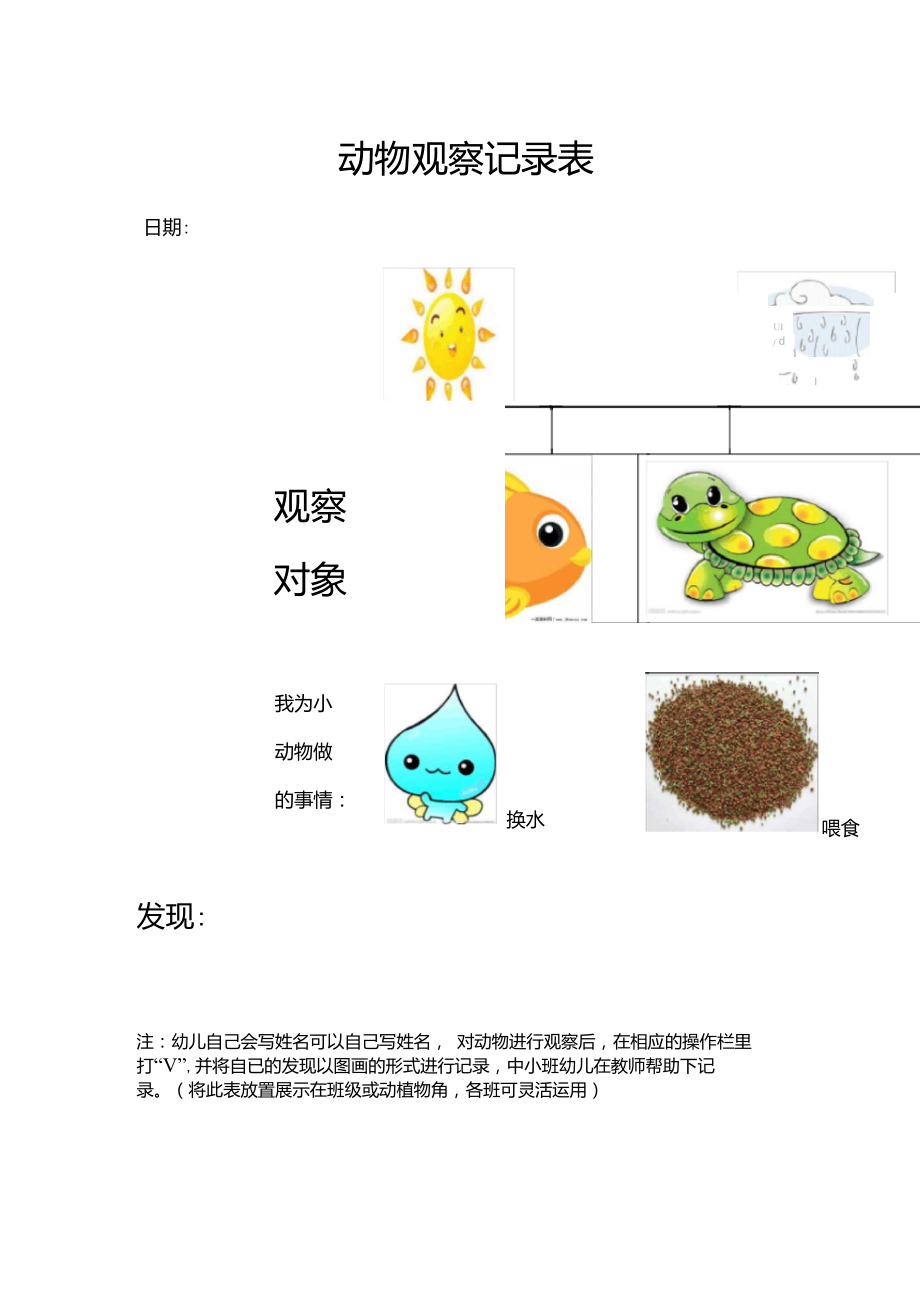 动物观察记录_第1页