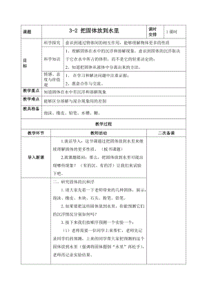 3.2 把固體放到水里