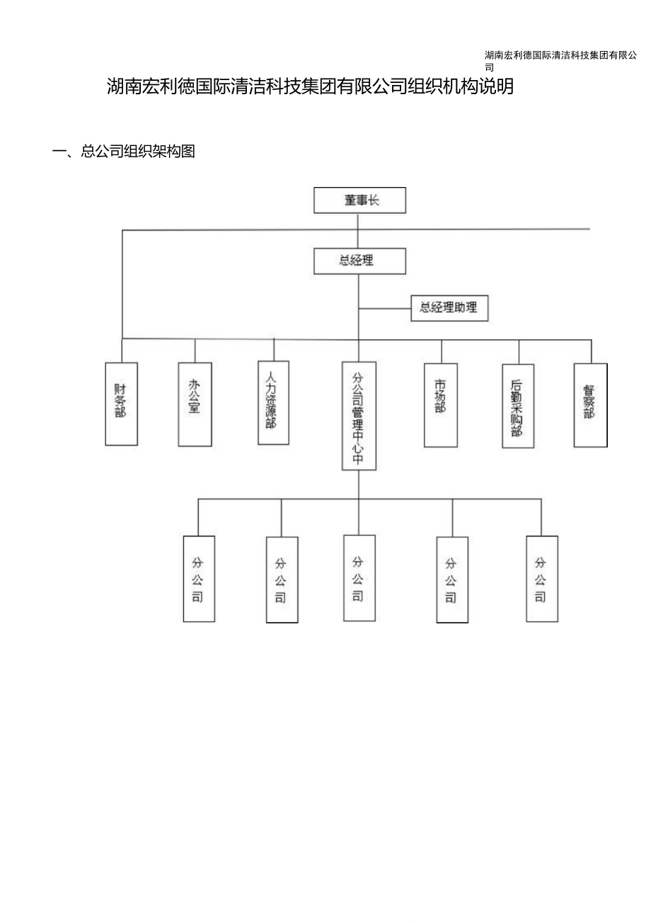 公司组织架构