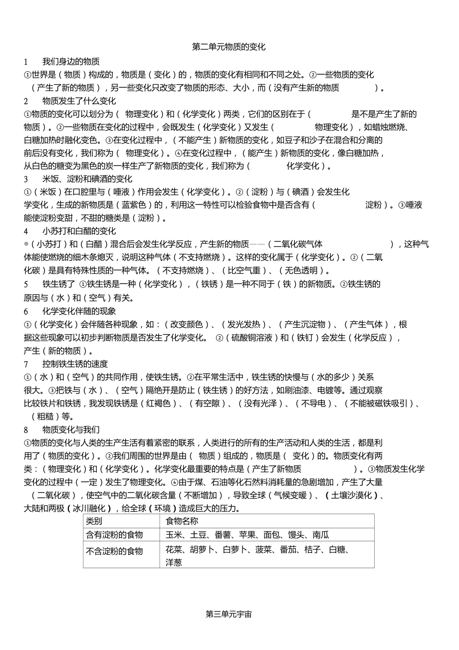 六年级下册科学复习资料_第2页