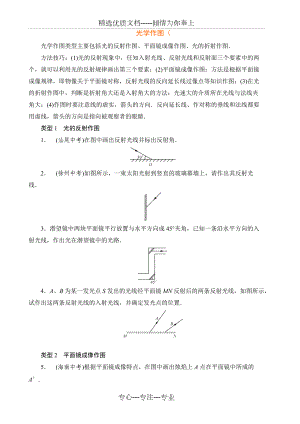 人教版物理《光學(xué)作圖》練習含答案(共5頁)