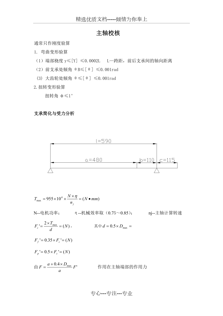 主軸剛度校核(共5頁)_第1頁