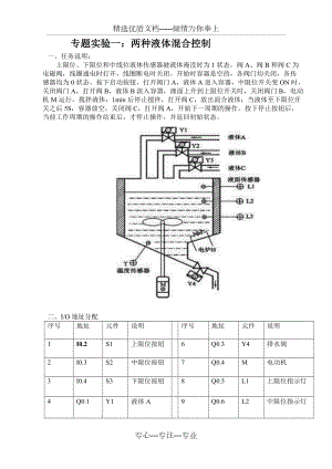 PLC两种液体混合控制(共4页)