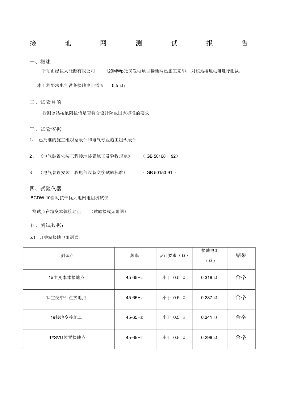 接地网测试报告_第1页