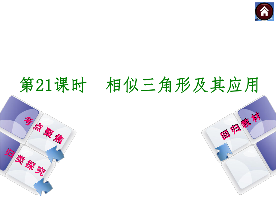 25相似三角形及其应用（31张含13年试题）_第1页