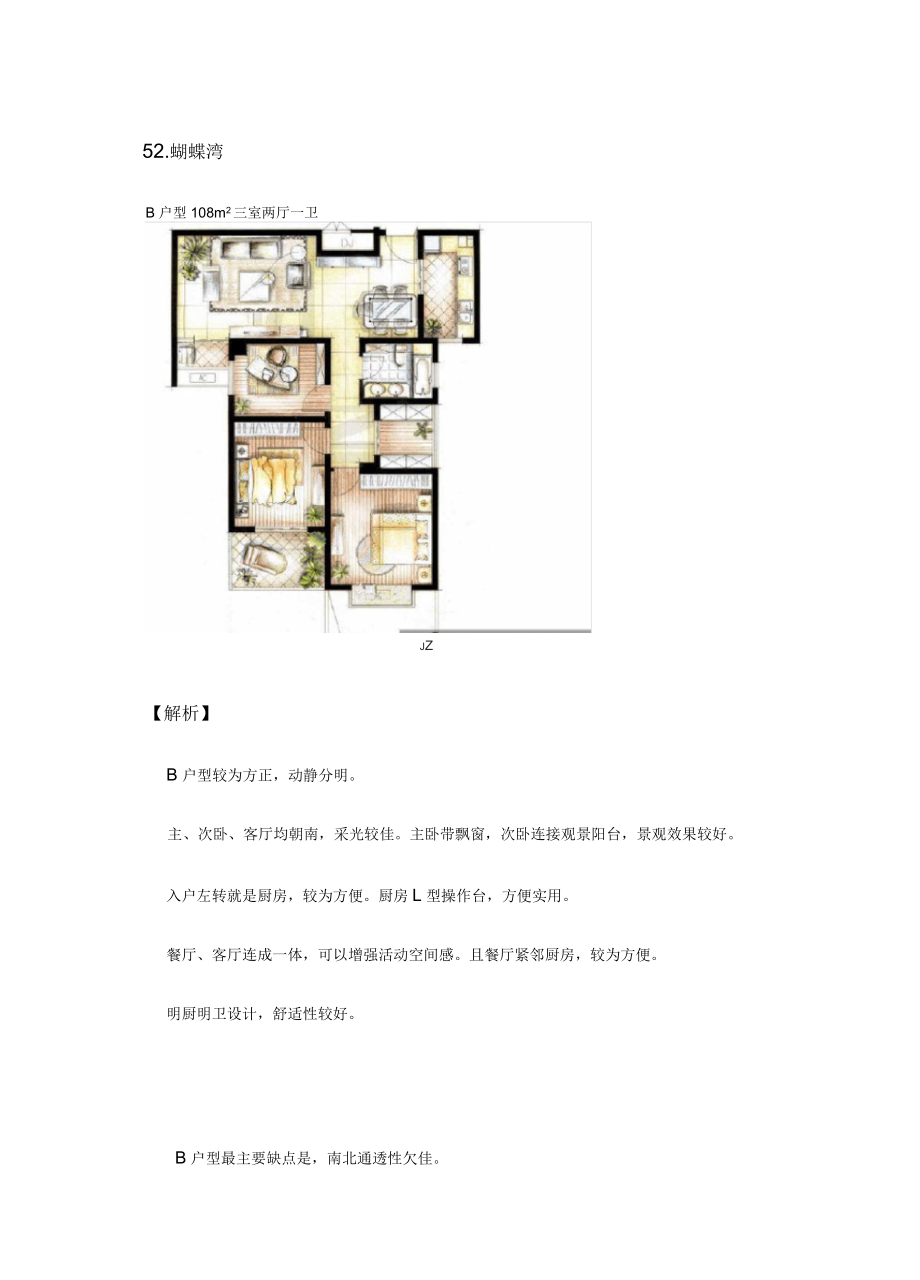 住宅和别墅类户型图及解析_第1页
