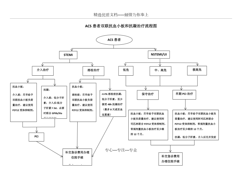 ACS患者双联抗血小板和抗凝治疗流程图(共1页)_第1页