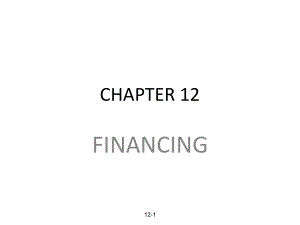 国际商法英文版：7 Chapter 12 Financing