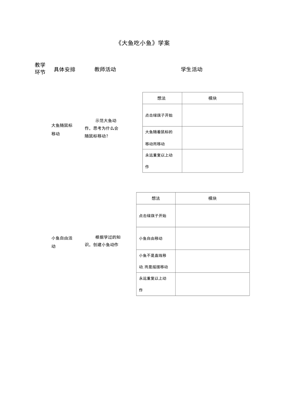 大魚吃小魚學案_第1頁