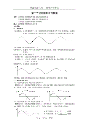 《波的圖象》示范教案(共3頁)