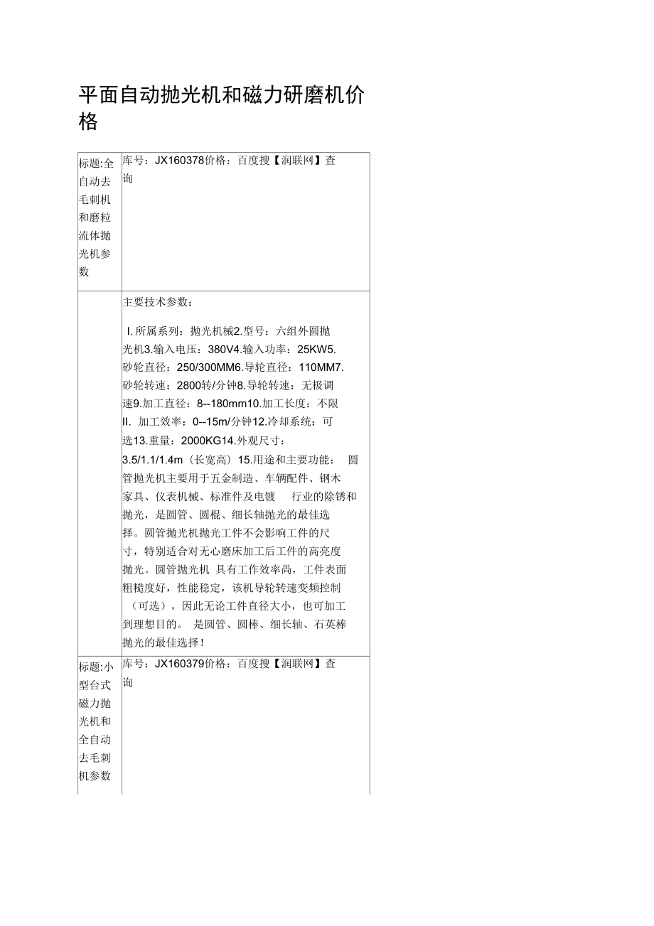 平面自動(dòng)拋光機(jī)和磁力研磨機(jī)價(jià)格_第1頁(yè)