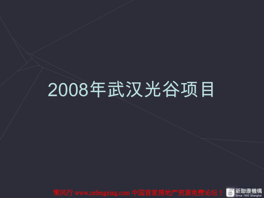 新联康—武汉光谷项目策划最终稿69P_第1页