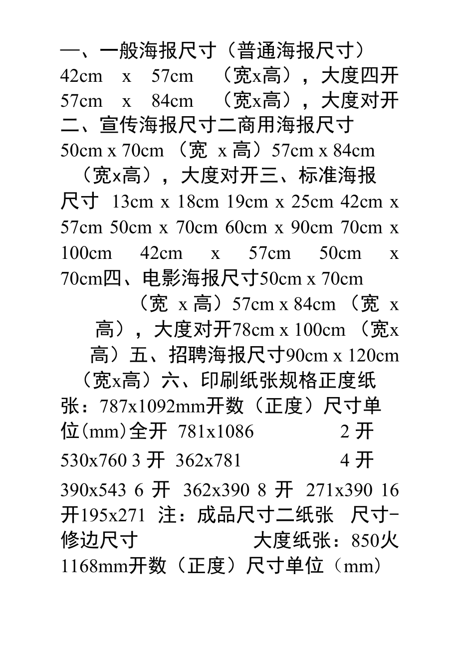 电子海报一般多大尺寸图片