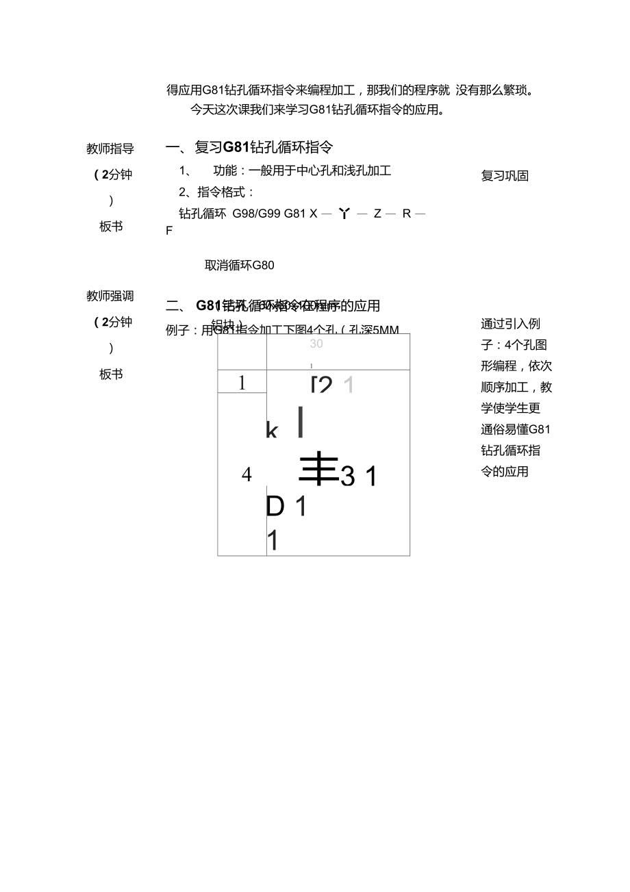 车床钻孔循环指令图片