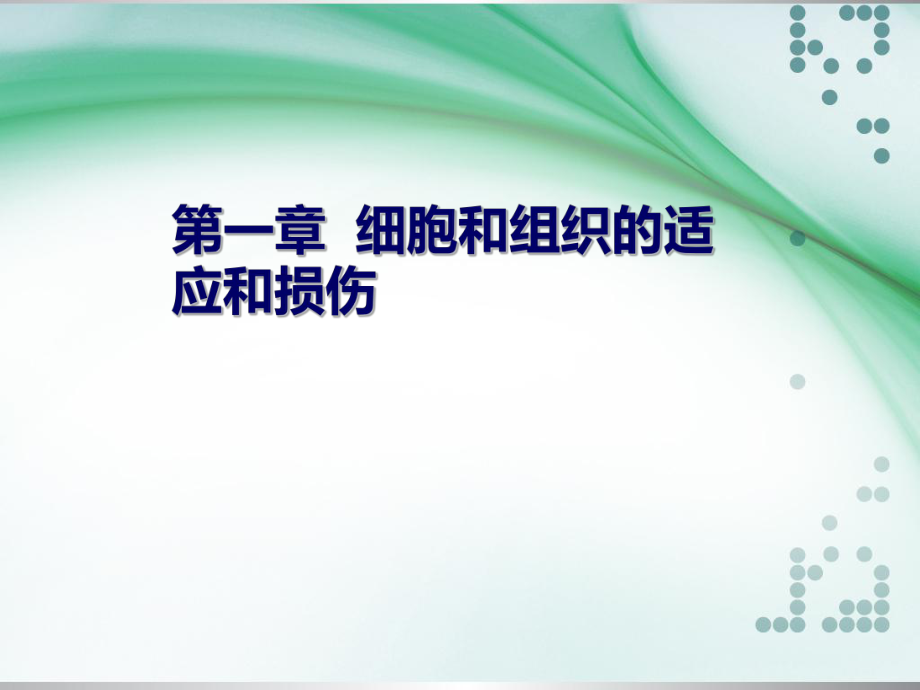 病理學(xué)：第一章細(xì)胞和組織的適應(yīng)和損傷_第1頁