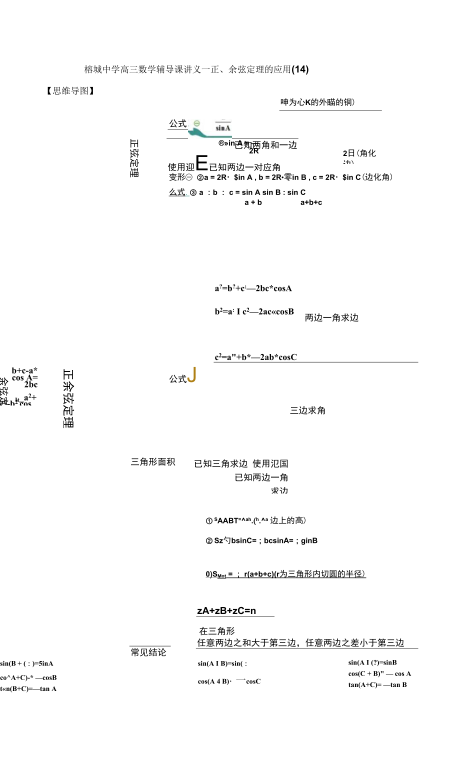 《正余弦定理的應(yīng)用》培輔講義解析版_第1頁