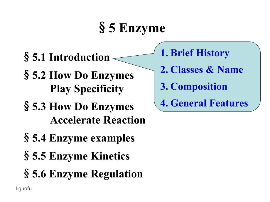 生物化学教学课件：§5 Enzyme_第1页