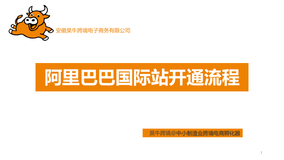 阿里巴巴国际站开通流程PPT优秀课件_第1页