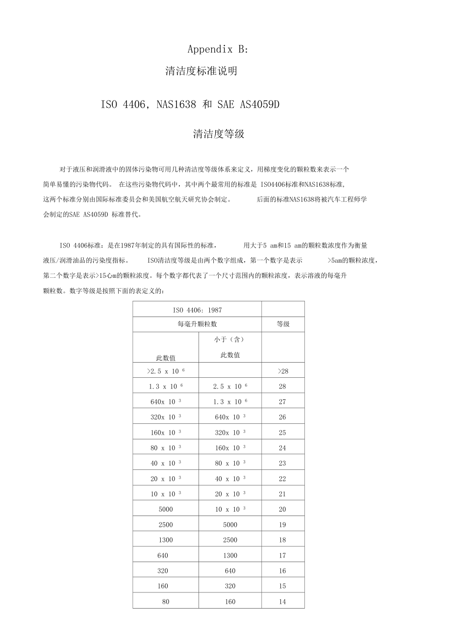 清洁度标准说明_第1页