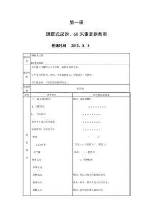 第一課蹲踞式起跑