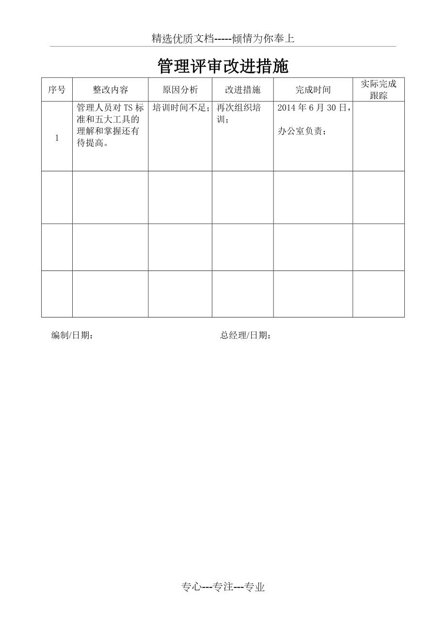 管理评审改进措施(共1页)_第1页