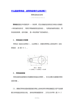 皮帶傳動(dòng)知識(shí)百科