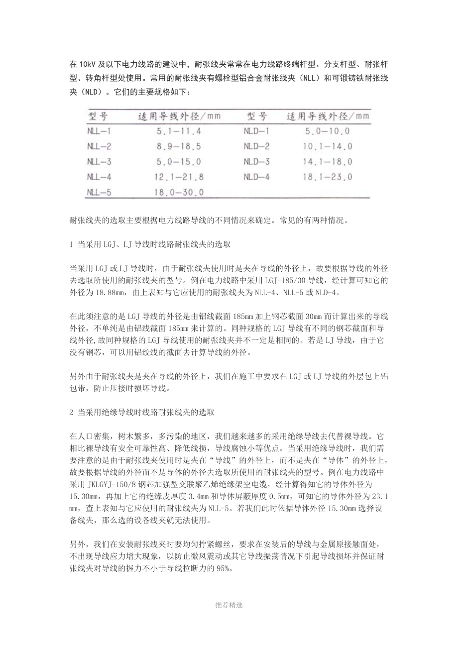 耐张线夹与楔形线夹_第1页