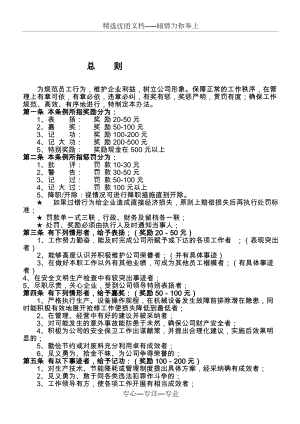 行政奖惩规定(共5页)