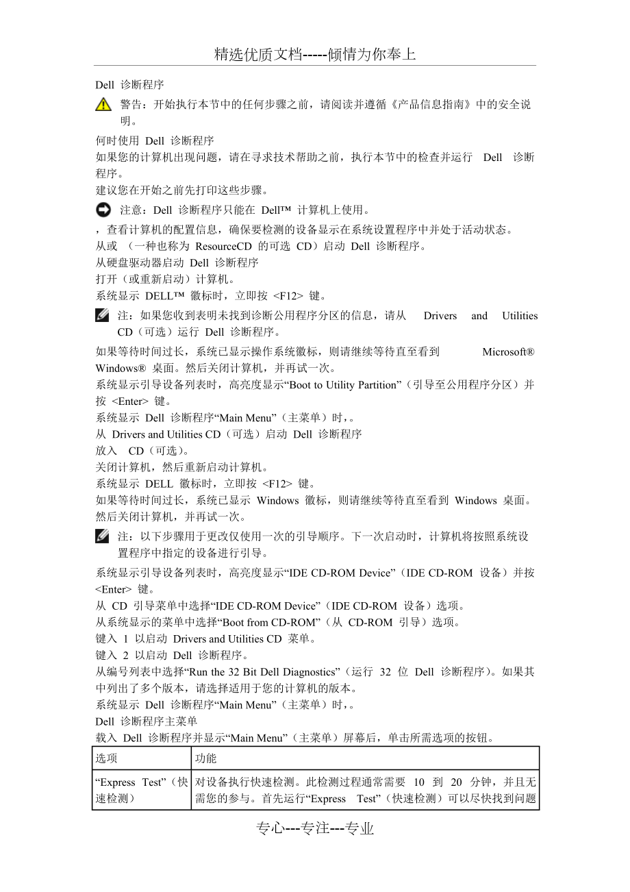 Dell-诊断程序以及错误代码警告声音代码(共9页)_第1页