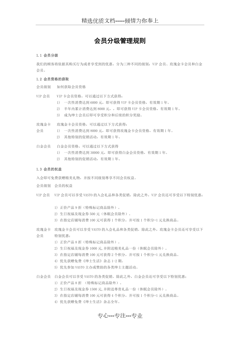 会员分级管理规则(共7页)_第1页