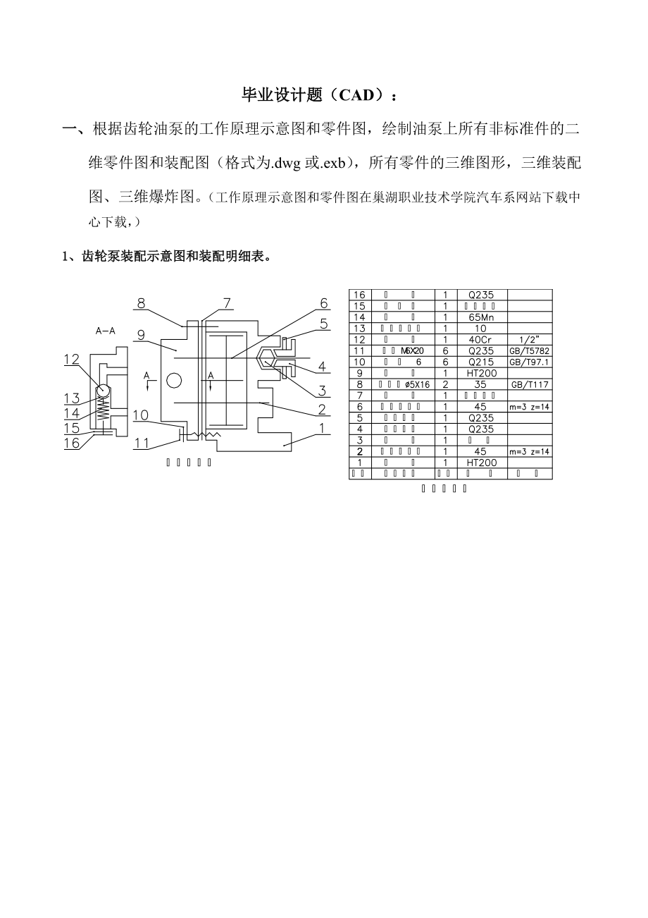 齒輪泵裝配圖和減速機(jī)裝配圖好_第1頁(yè)