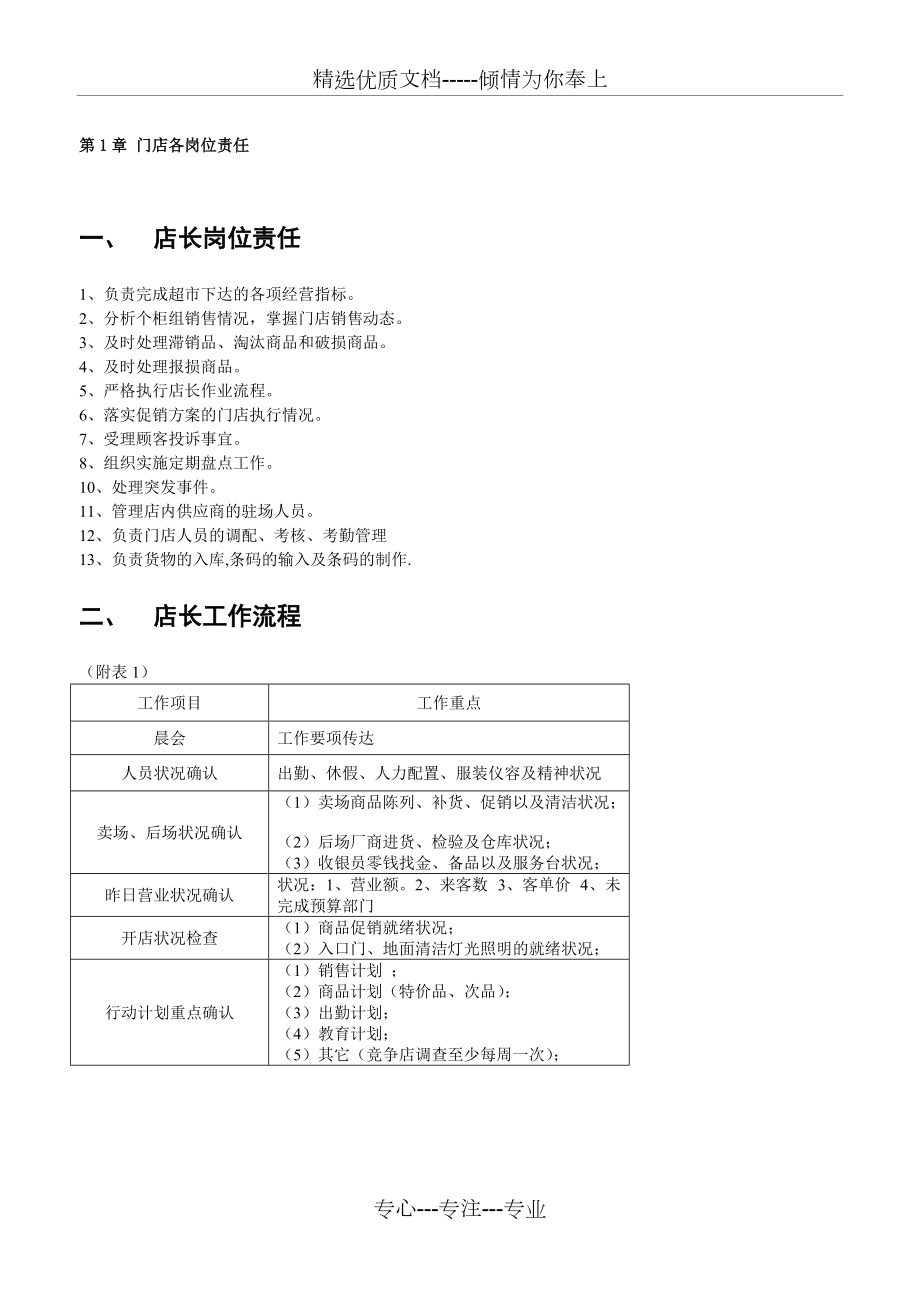 超市管理制度(共15页)_第1页