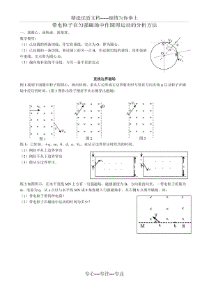 磁場(chǎng)中各種邊界問(wèn)題解析(共13頁(yè))