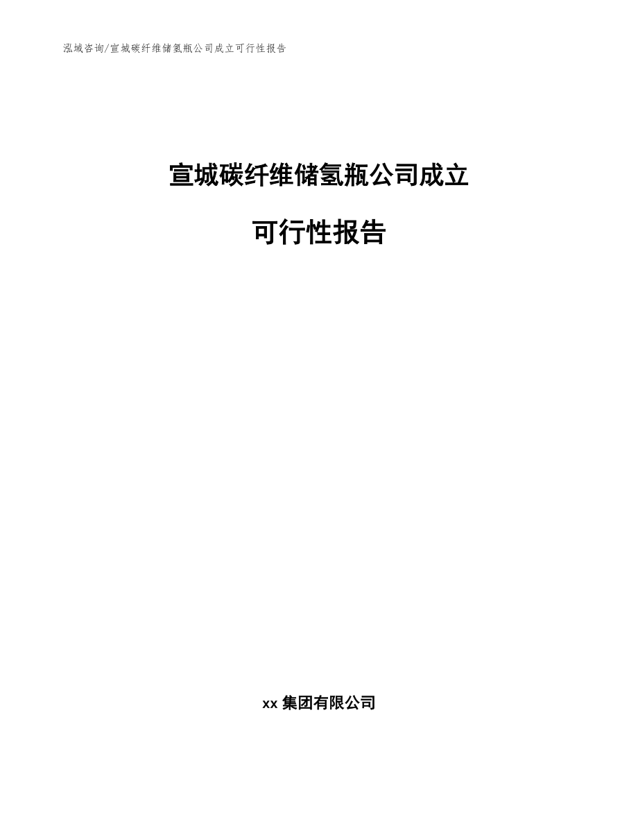 宣城碳纤维储氢瓶公司成立可行性报告【范文】_第1页