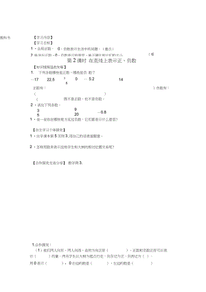 (公開課設(shè)計)六年級下冊數(shù)學(xué)《在直線上表示數(shù)》