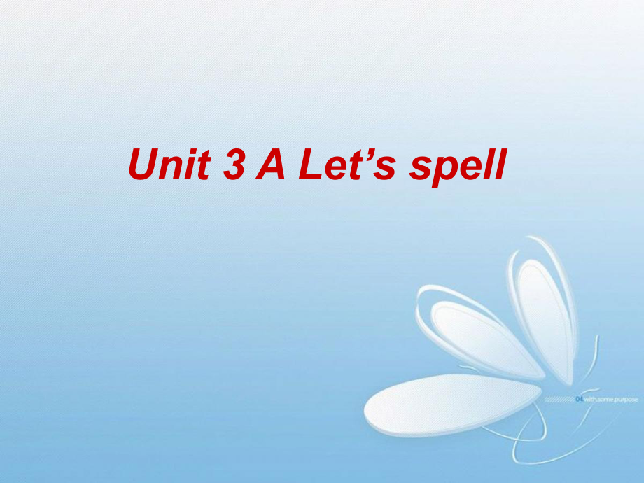 五年级下册英语课件-Unit 3 A let's spell人教PEP（202X秋）_第1页