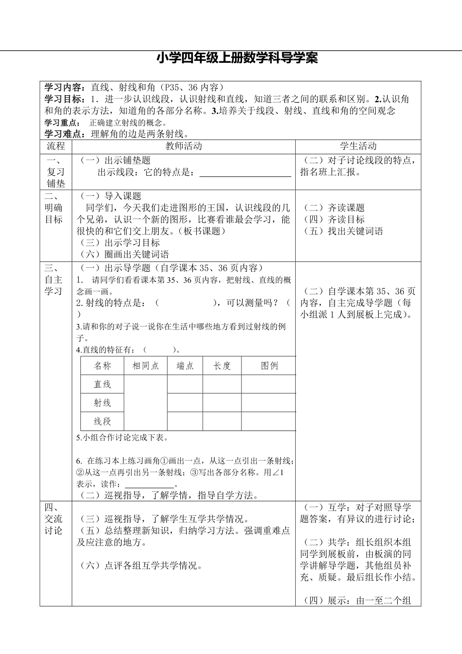 直線、射線和角小學(xué)四年級(jí)上冊(cè)數(shù)學(xué)_第1頁(yè)