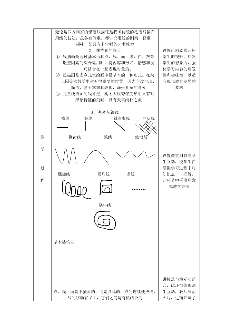 《儿童线描画》教案