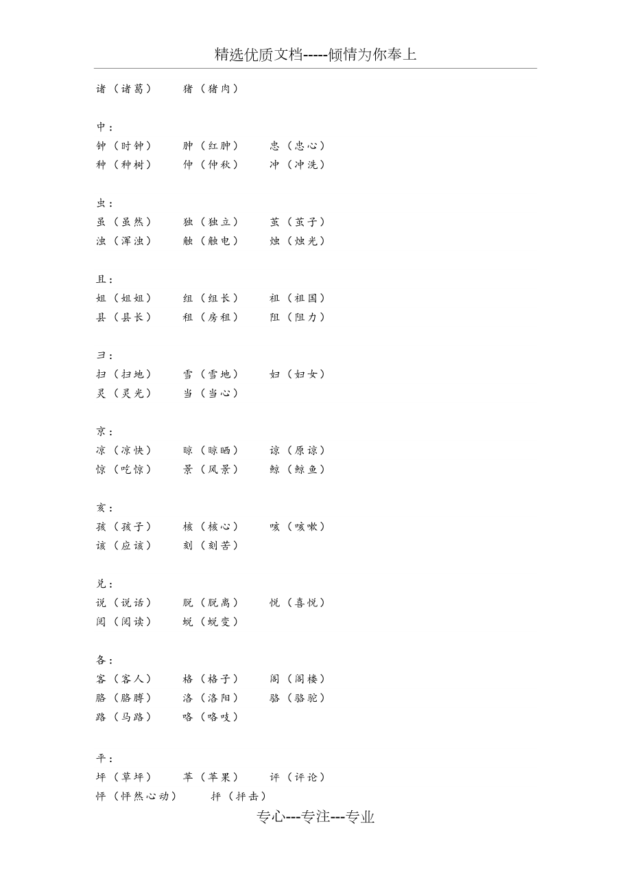 三年級加偏旁再組詞(共4頁)_第2頁