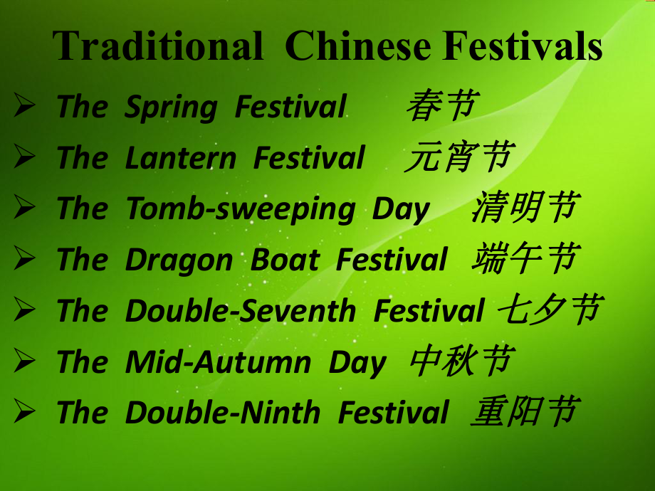 中国传统节日_英文版_第1页