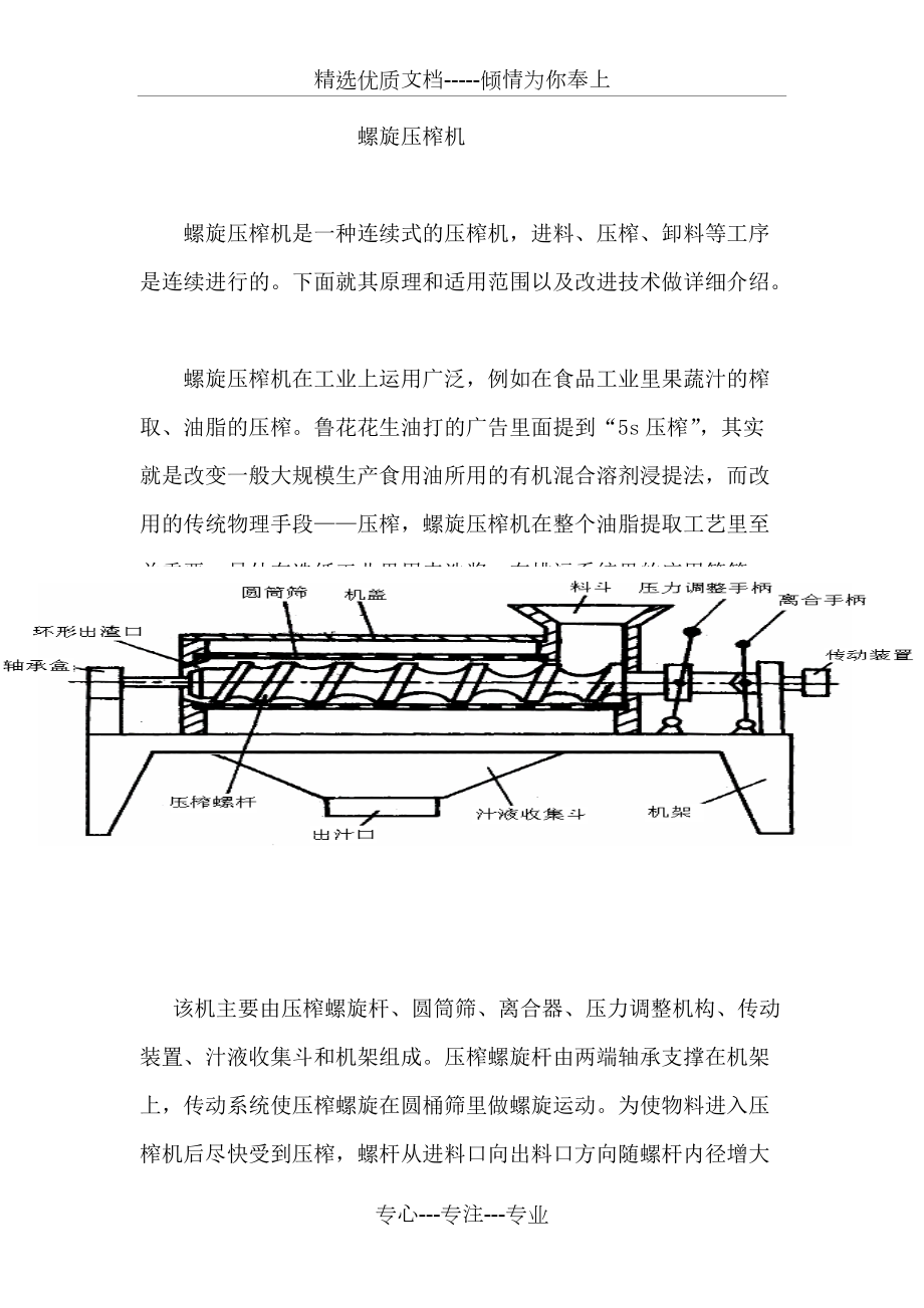 螺旋壓榨機(共4頁)_第1頁