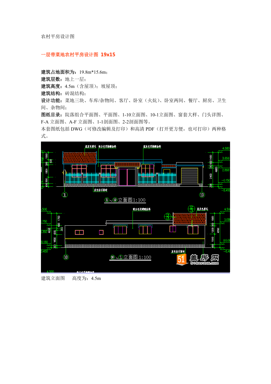 农村平房设计图_第1页